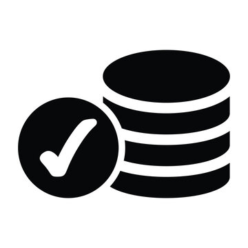 Database Verification and Budget Icon