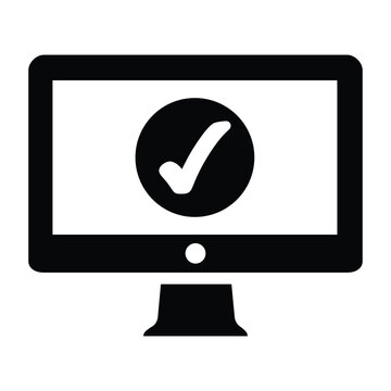 Monitor Verification Icon