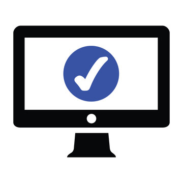 Monitor Verification Icon