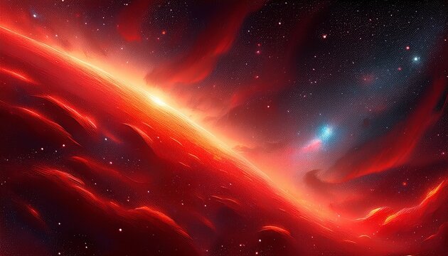 Red Galaxy Abstract Background Texture