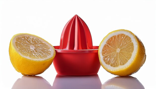 bright red lemon squeezer heavy duty press tool stylish kitchen accessory pictures