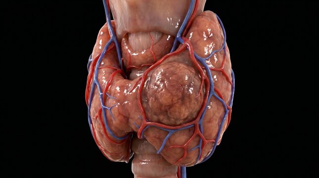 Human Thyroid Gland Nodule Patological Anatomical Model