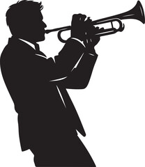 Man playing trumpet silhouette © Shsmim