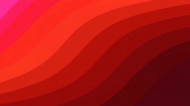 Vibrant abstract background featuring wavy layers of pink, orange and red