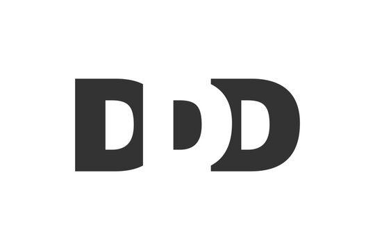 DDD logo design. Initial letter D D D bold font style for tech startups, consulting, corporate branding. Creative company name, headlines typography identity, trendy logotype.