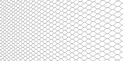 Fishing net seamless pattern. Soccer and football gates mesh. Fishnet texture. Basketball hoop and hockey net pattern. Sportswear texture. Chain link fence. Vector illustration on black background. © Aini Design