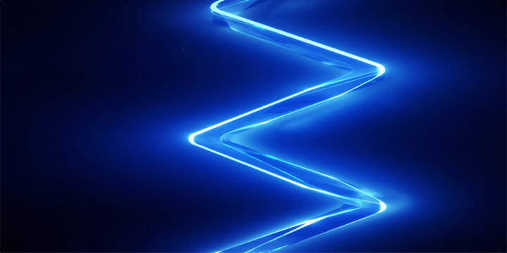 Electric blue pulse wave and frequency chart for high energy technology background