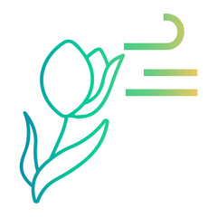 Fototapeta premium sensitivity Line Gradient Icon