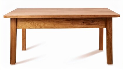 Fototapeta premium Wooden Table Side Table Isolated On Transparent Background