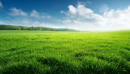 Obraz premium Green Grass Field