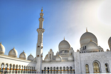 Obraz premium mosque in abu dhabi united arab emirates