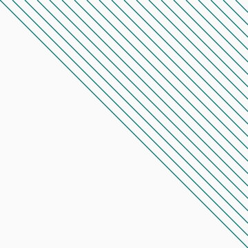 Diagonal teal lines pattern on white background with diagonal geometric minimalist seamless background repeating abstract