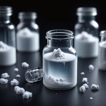 Cryogenic vials in nitrogen vapor macro, biobank