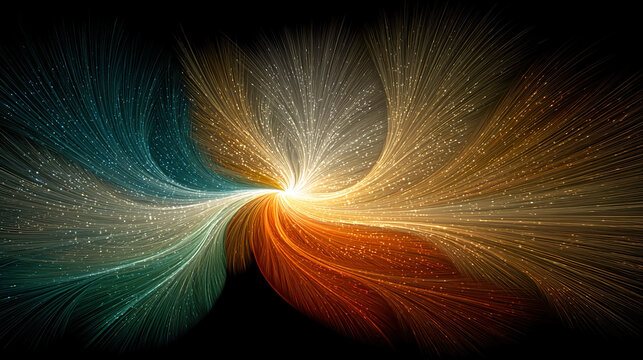 Algorithmic logic - Abstract structured flows conceptual computational reasoning visual energy alignment dynamic composition minimalistic representation expressive symbolic procedural thought