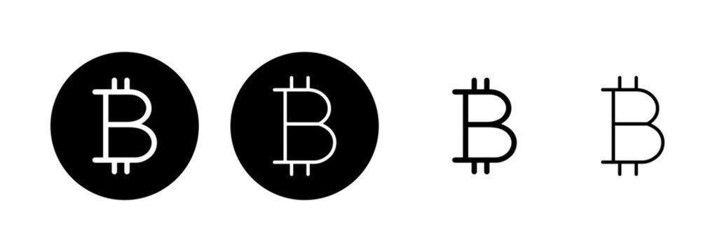 Bitcoin icon logo design. bitcoin sign and symbol. payment symbol. cryptocurrency logo