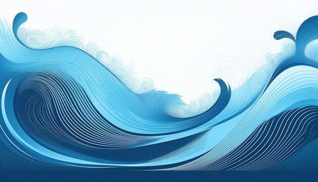 Illustration Of A Background With A Blue Wave
