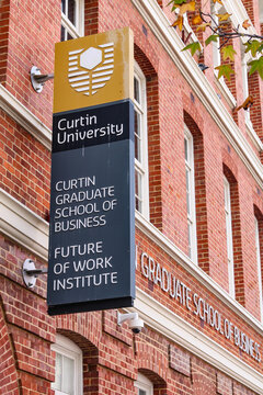 Perth, Australia - May 24, 2026: Curtin University. Curtin Graduate School of Business.
