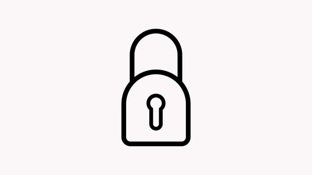 Lock security symbol padlock sign protection safety lockout closed secure access.