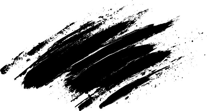 Vector paint brush spot Hand painted background Ink scribble dab art. Brush Strokes. Vector illustration