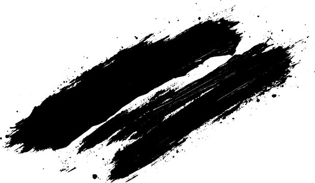 Vector paint brush spot Hand painted background Ink scribble dab art. Vector EPS10
