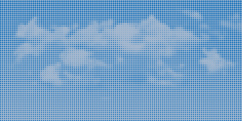 Fototapeta premium retro sky pattern on old paper background. raster vintage clouds