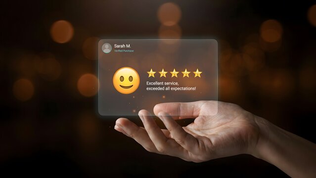 Excellent service review with 5 star rating