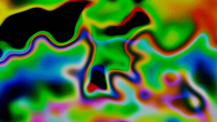 Fototapeta premium Colorful Abstract Fluid Gradient Background With Neon Light Wave Texture
