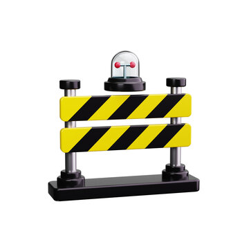 Barrier 3d render icons