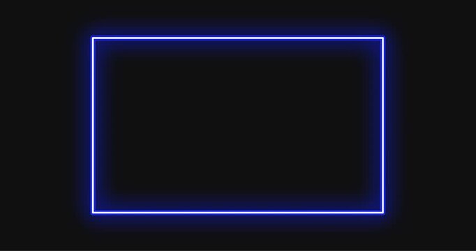 blue glowing frame video