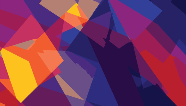 Set of abstract background with colorful geometric shapes
