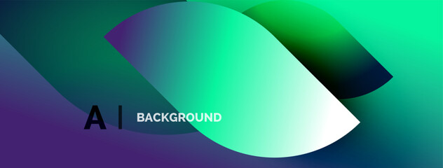 Fototapeta premium Abstract gradient design. Vibrant colors blend, creating smooth transitions. Text reads AI BACKGROUND. Minimalist, modern aesthetic.