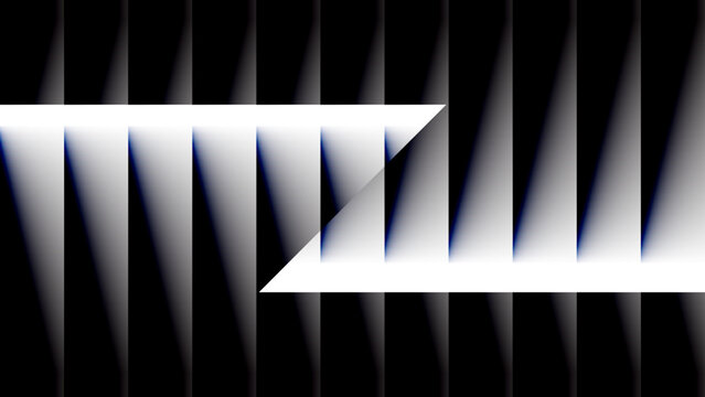 Abstract black and white striped background vector illustration design pattern with minimal business concept texture and lines. Futuristic z lines and shadow effect wallpaper