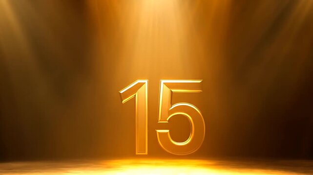 Golden Number Fifteen Spotlight.