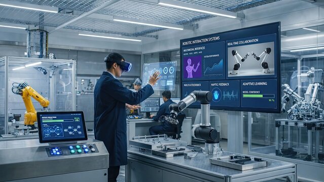 Revolutionizing industrial automation innovative robotics and interactive digital art experience