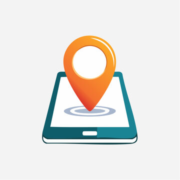 Location Pin on Smartphone Screen