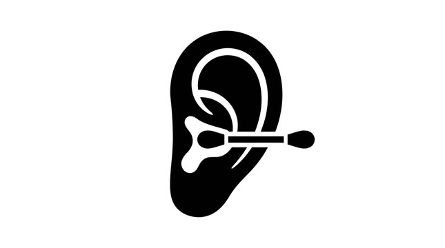 Ear Cleaning Cotton Swab Icon