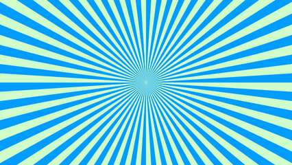 Fototapeta premium Vibrant blue and yellow sunburst pattern with a central focal point