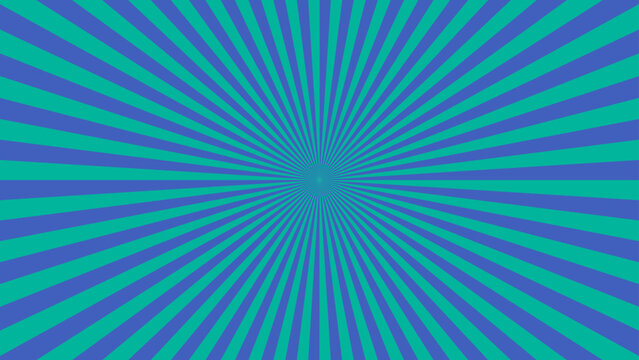 Vibrant blue and purple pixelated background with a dynamic sunburst pattern