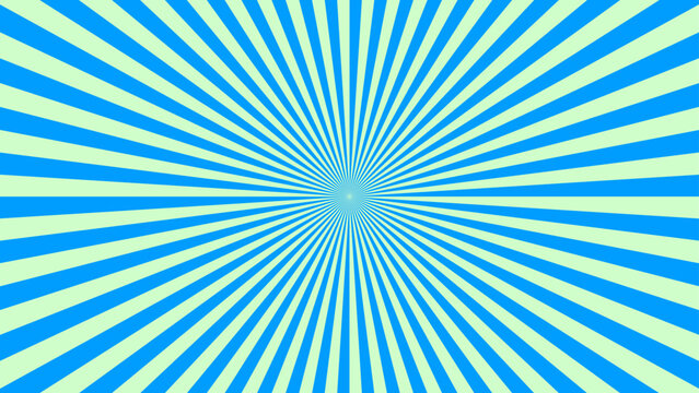 Vibrant blue and yellow sunburst pattern with a central focal point