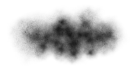 Fototapeta premium Artistic black Spray Paint Background Isolated on transparent background