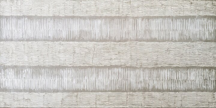 Pale Gray White Abstract Pattern Alternating Horizontal Bands Wide Vertical Short Hand Lines Narrow Horizontal Wavy Zigzag Lines Soft Consistent Textured Rhythm Warm