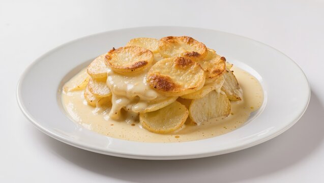 Gourmet Meal Served on White Plate