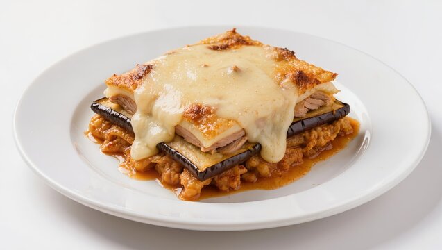 Gourmet Meal Served on White Plate