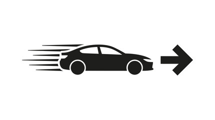 Fast Moving Car Icon © Asbut