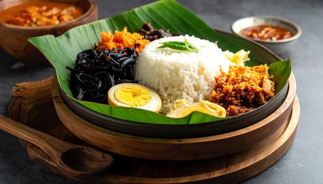 Nasi Campur Bali dish.