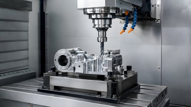 CNC Milling Machine Cutting Precision Metal Component