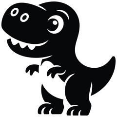 Fototapeta premium Cute Happy Blue Cartoon Sea Monster Fish Character Smiling Vector Illustration