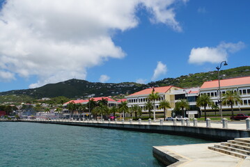 Fototapeta premium view of Charlotte Amalie of Saint Thomas - U.S. Virgin Islands 