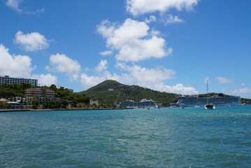 Fototapeta premium Havensight Cruise Pier in Saint Thomas - U.S. Virgin Islands 