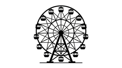 Ferris Wheel Vector Illustration © Mardiyo